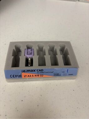 IPS e.max® CAD LT A3.5 A16 (L) Abutment Blocks, 1/Pkg